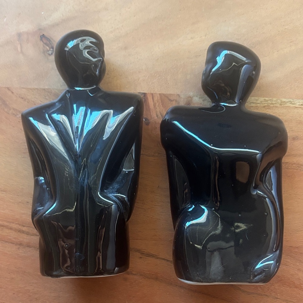 Inspired 80s Black Abstract Figurines